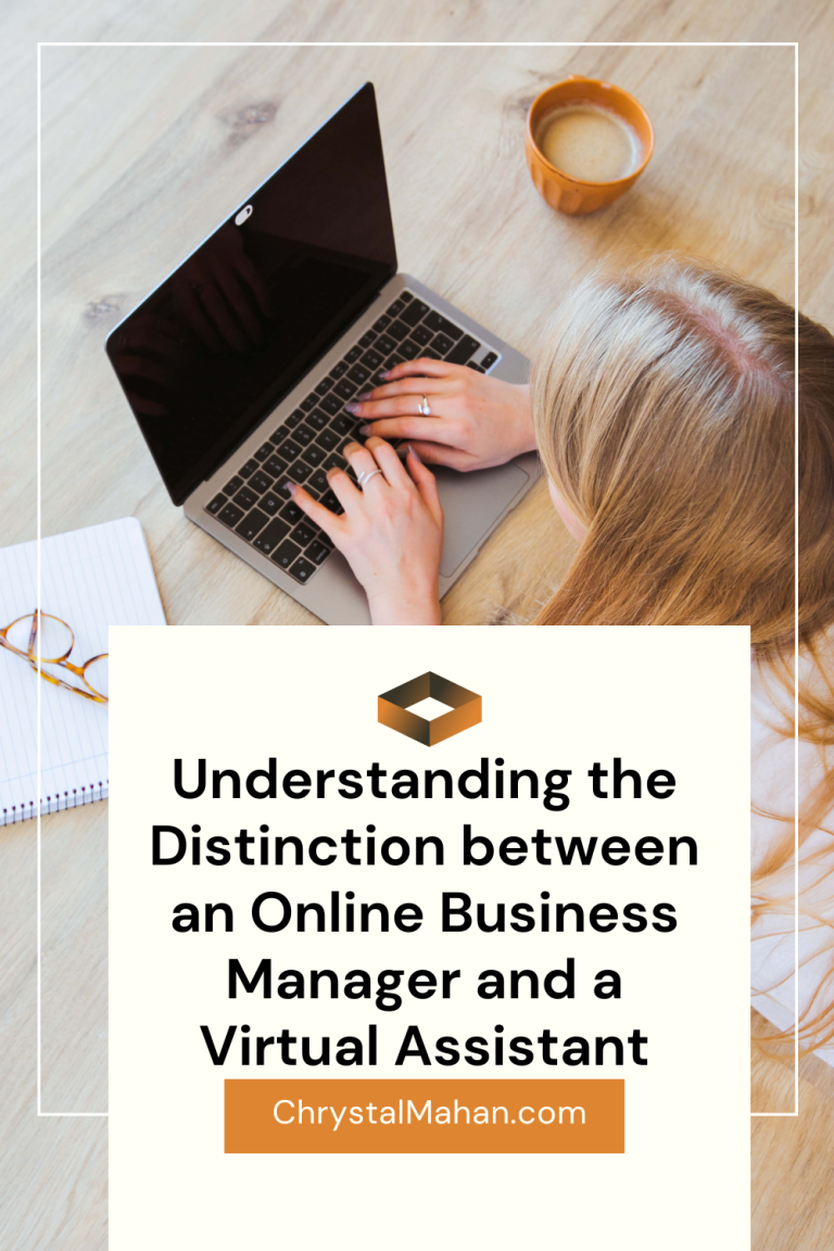 Understanding the Distinction between an Online Business Manager and a Virtual Assistant