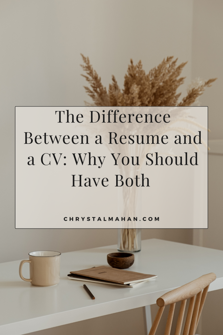 The Difference Between a Resume and a CV: Why You Should Have Both