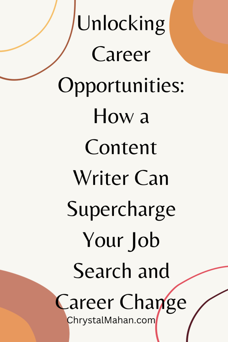 Unlocking Career Opportunities: How a Content Writer Can Supercharge Your Job Search and Career Change
