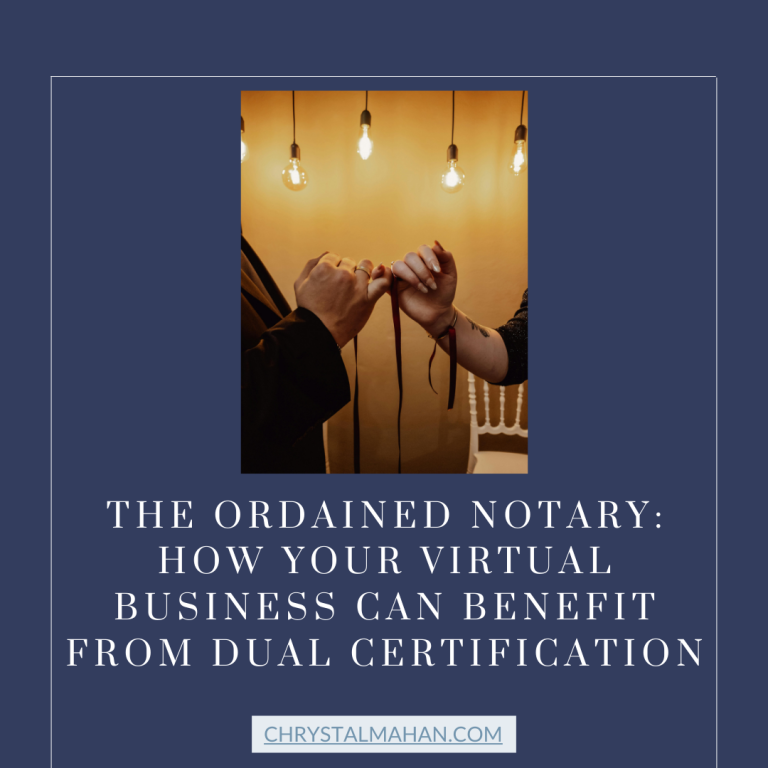 The Ordained Notary: How Your Virtual Business Can Benefit from Dual Certification