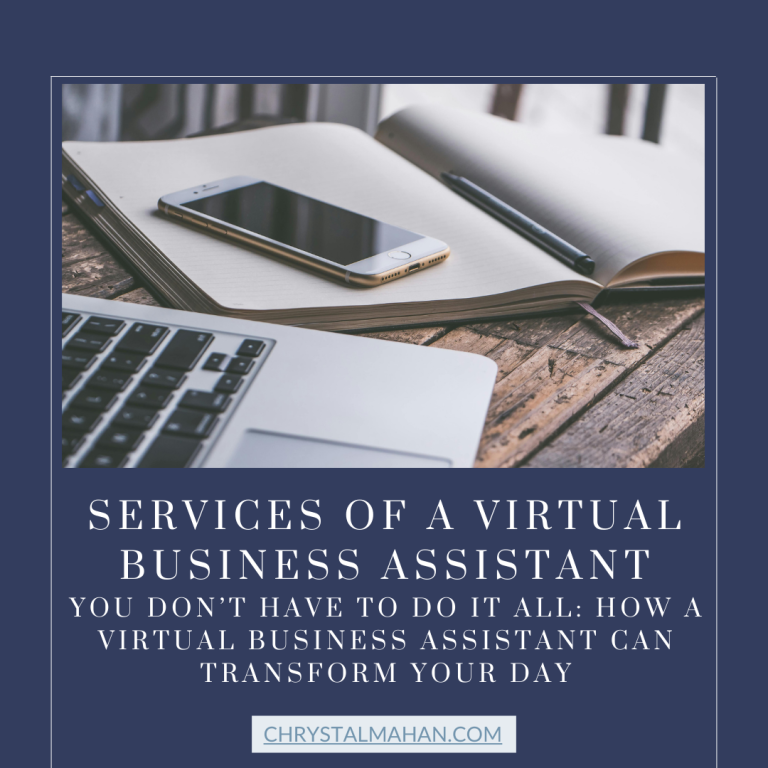 Services of a Virtual Business Assistant