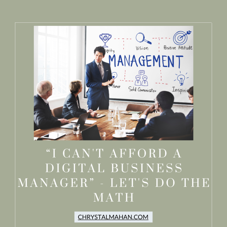 “I Can’t Afford a Digital Business Manager” – Let’s Do the Math